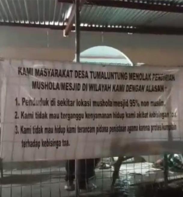 Beredar Video Penyerangan dan Perusakan Mushala di Minahasa Utara